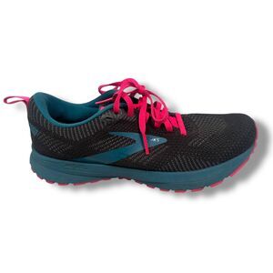 Brooks Revel 5 Running Shoes Women’s 7 Black Blue Pink Sneakers 1203611B067 Lace